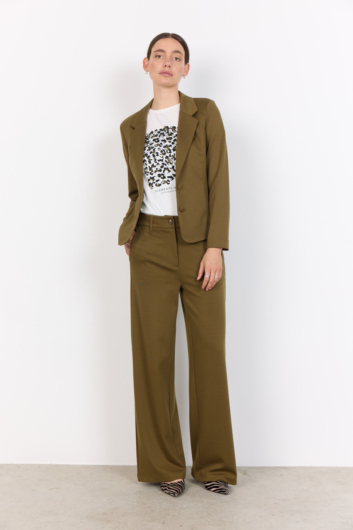 SC-DANIELA 1 Blazer Olijf