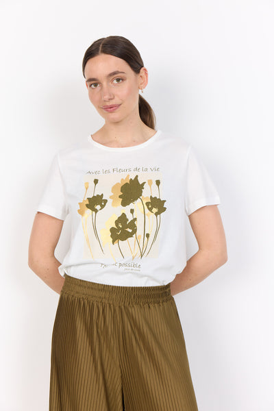 SC-DERBY FP 56 T-shirt Gebroken wit