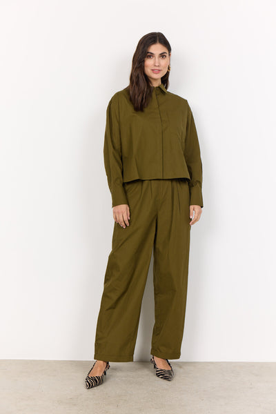 SC-RACHELLE 7 Shirt Donkergroen