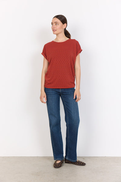 SC-SATINE 2 T-shirt Roestrode