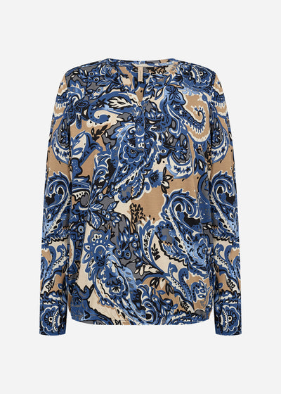 SC-FELICITY AOP 518 Blouse Donkerblauw