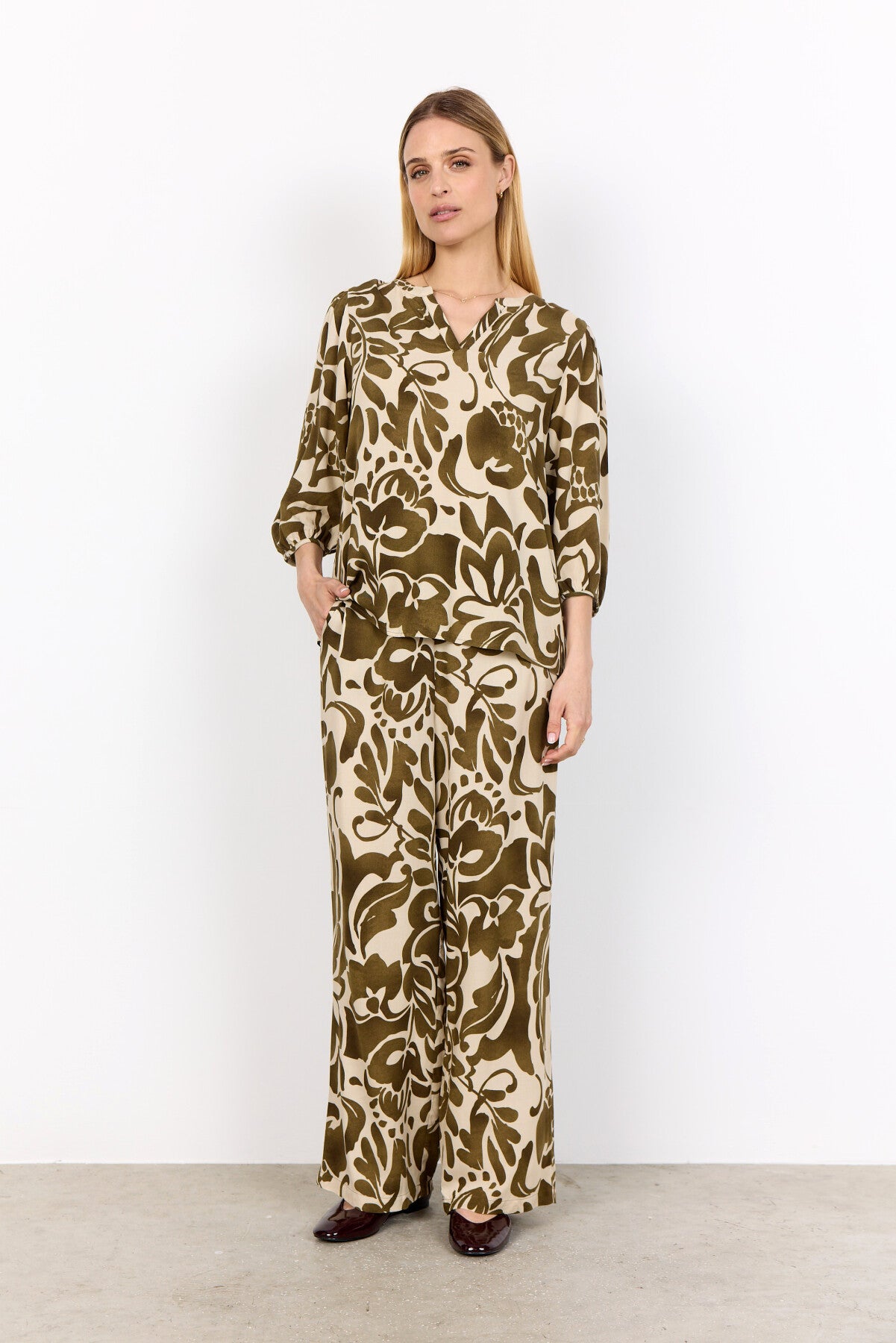 SC-SENTA 1 Blouse Olijf