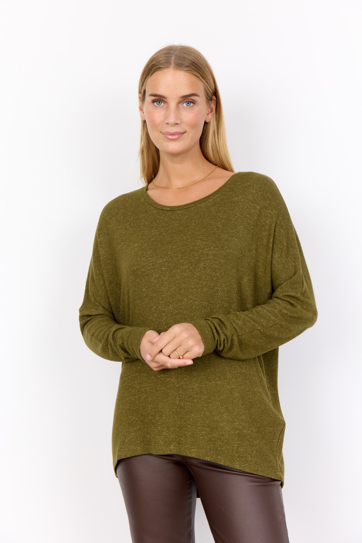 SC-BIARA 1 Blouse Donkergroen