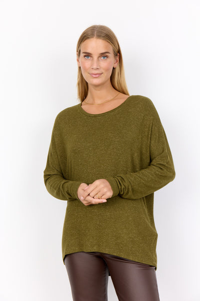 SC-BIARA 1 Blouse Donkergroen