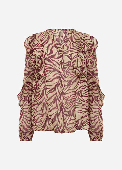 SC-VALBORG 1 Shirt Donkerrood