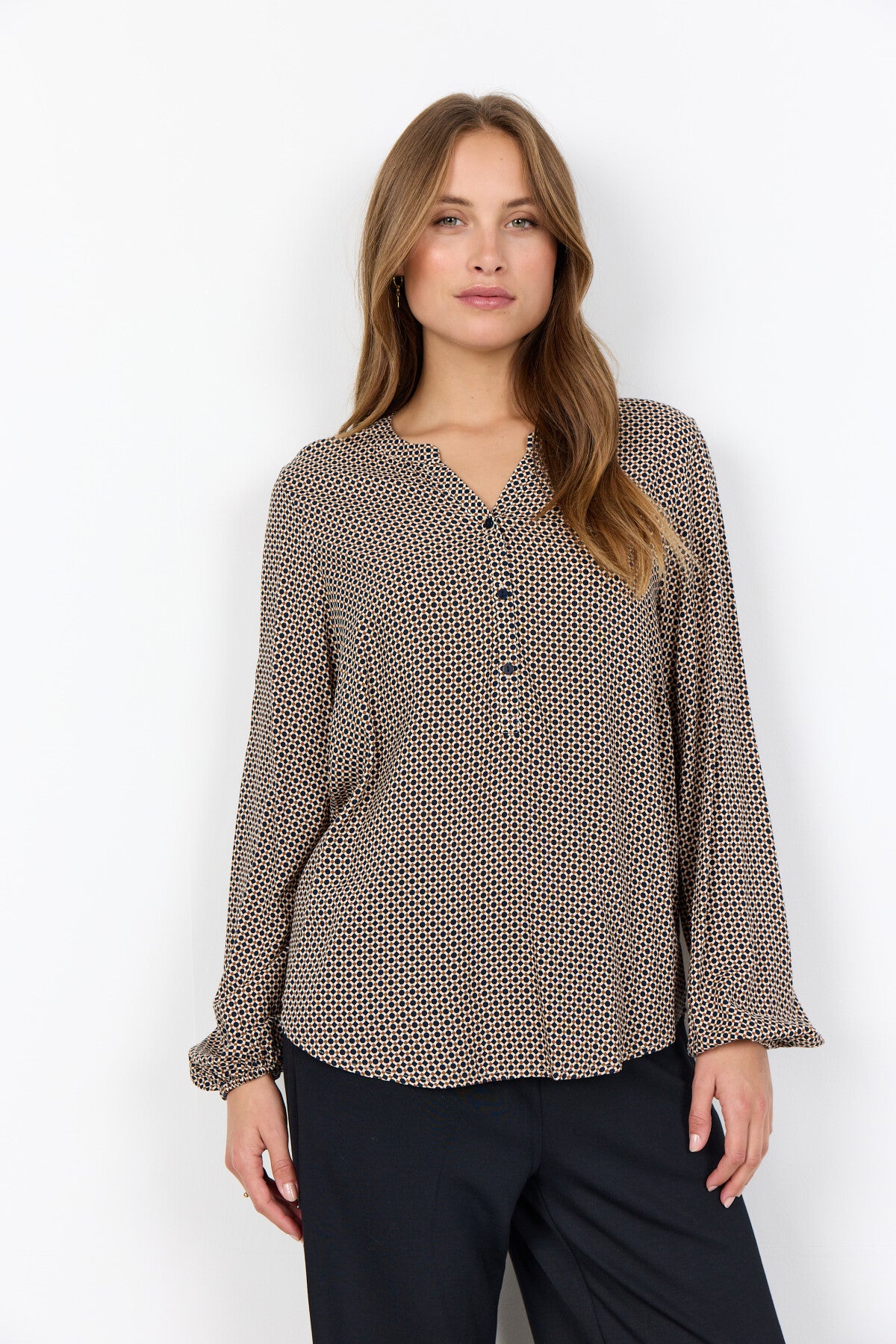 SC-ANITA 1 Blouse Donkerblauw