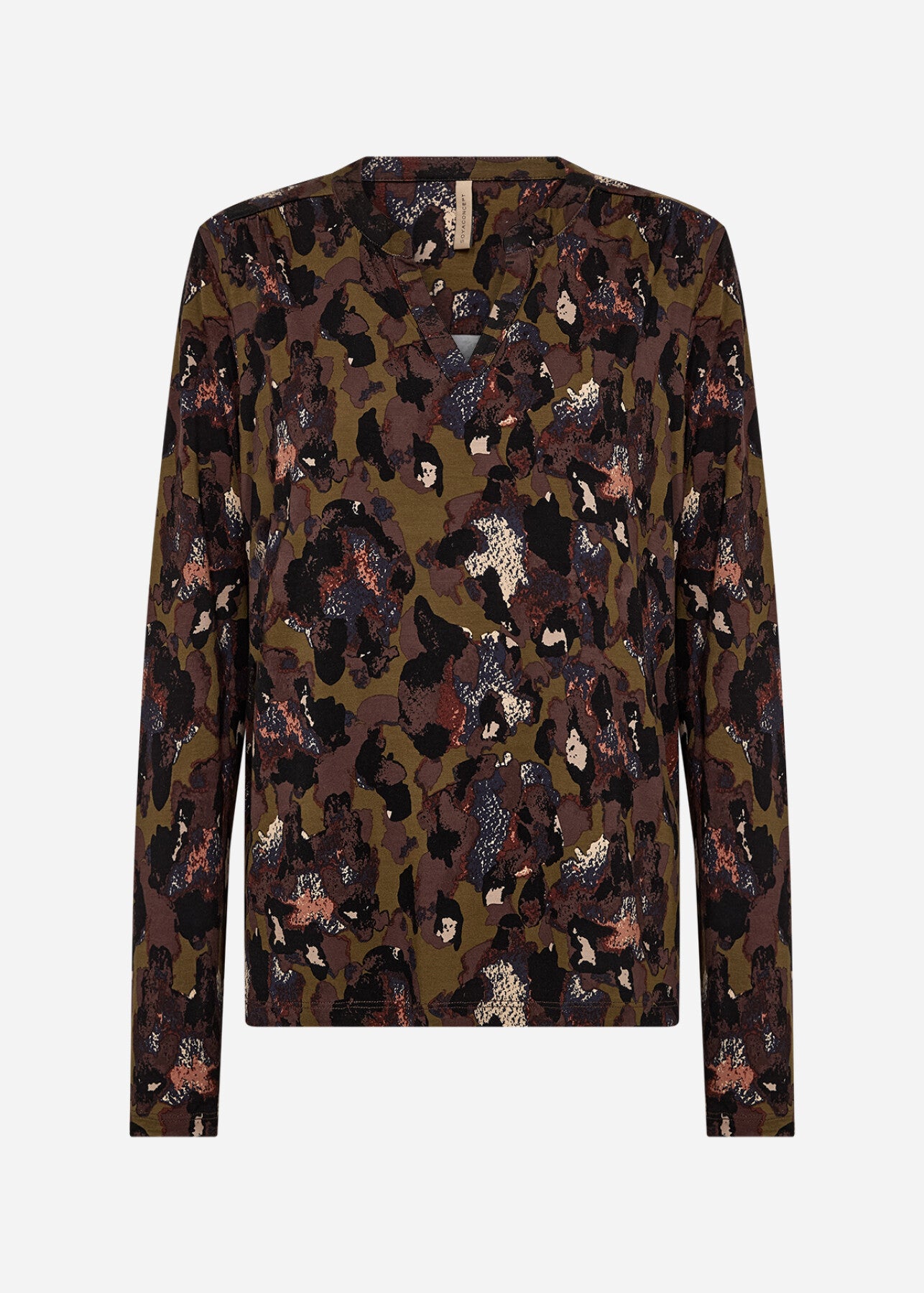 SC-MARICA AOP 341 Blouse Donkergroen