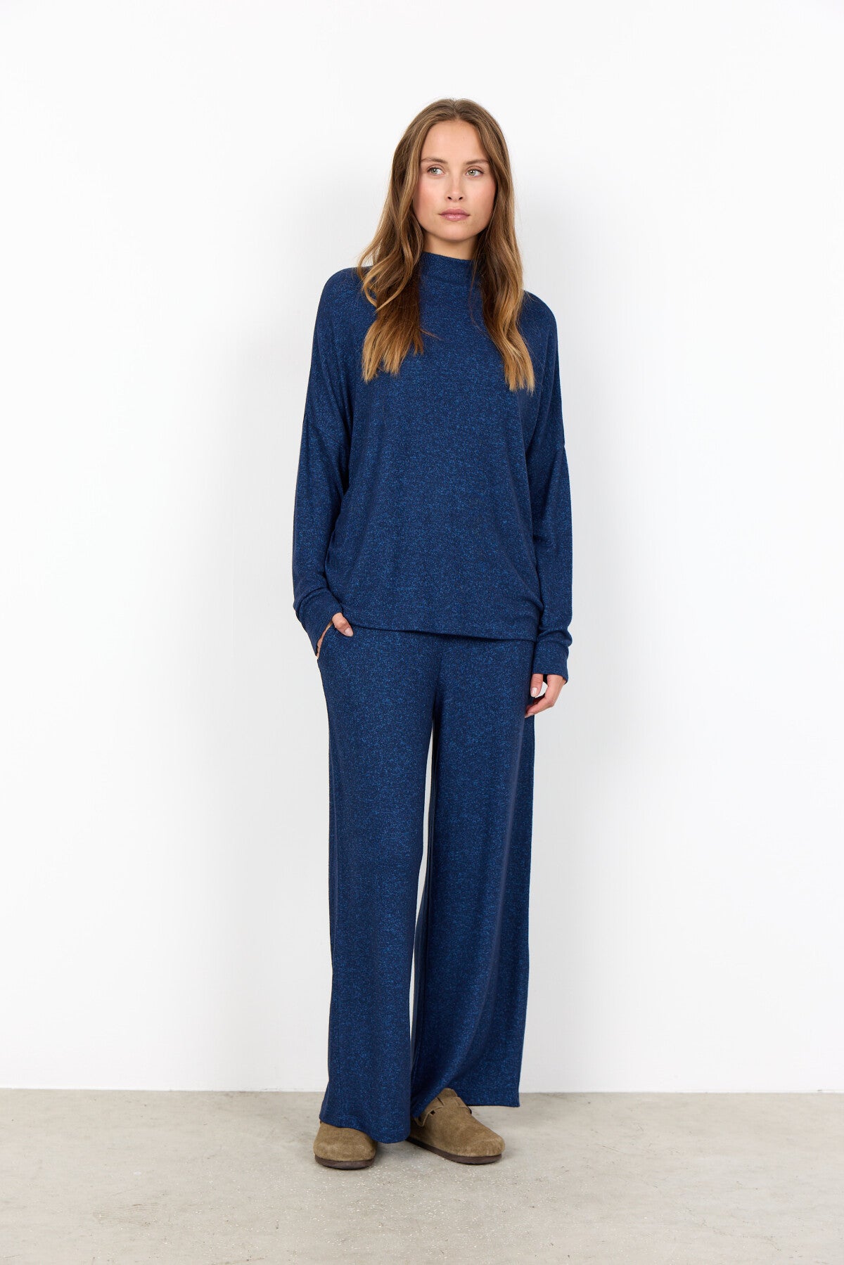 SC-BIARA 126 Blouse Donkerblauw