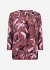 SC-FELICITY AOP 548 Blouse Donkerrood