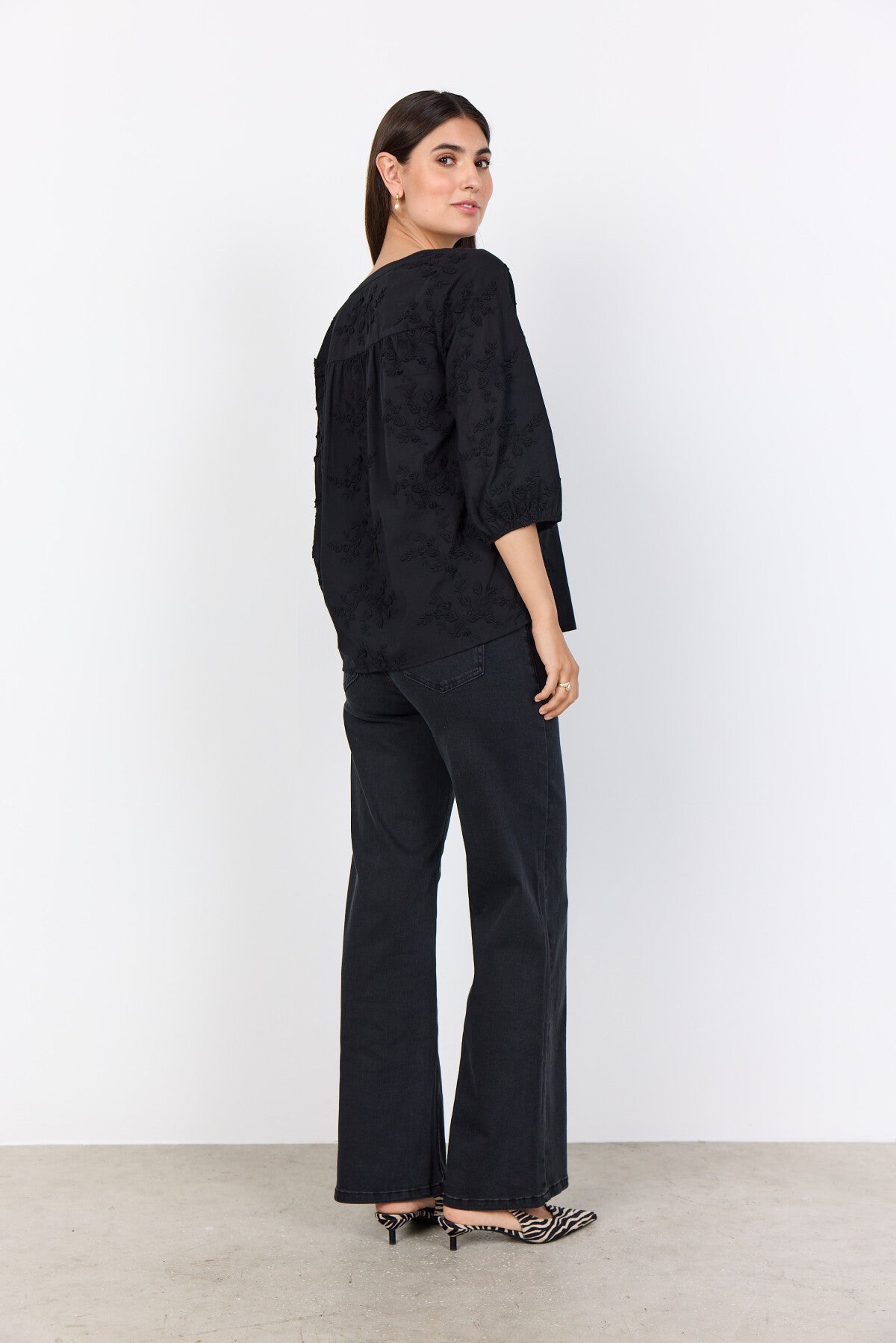 SC-SILVA 1 Blouse Zwart