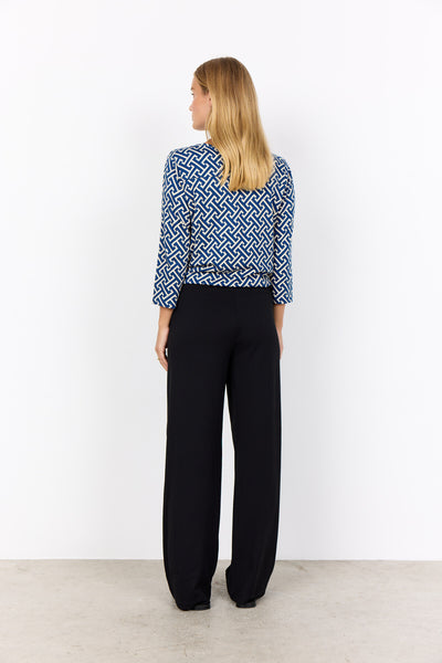 SC-FELICITY AOP 519 Blouse Donkerblauw
