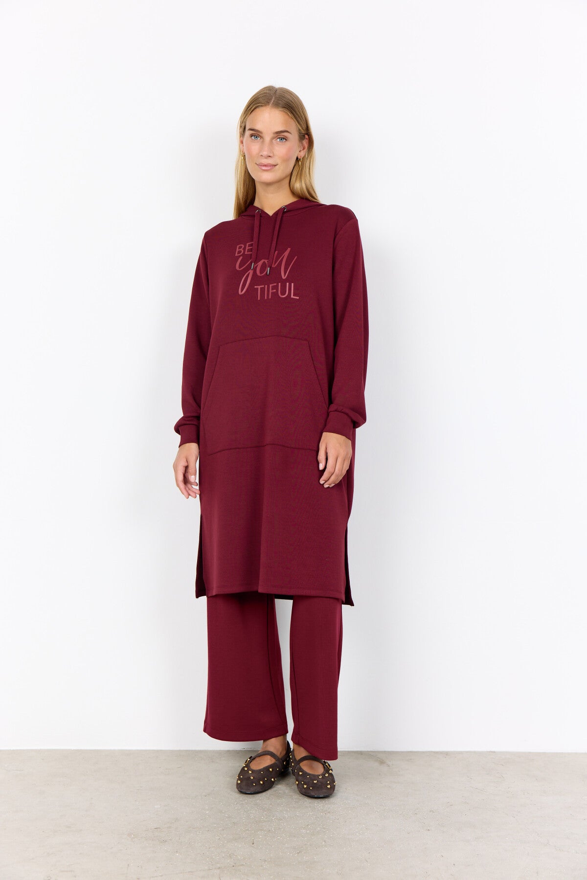 SC-BANU 259 Jurk Bordeaux