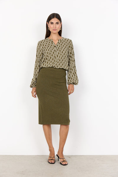 SC-VARLA 4 Blouse Donkergroen
