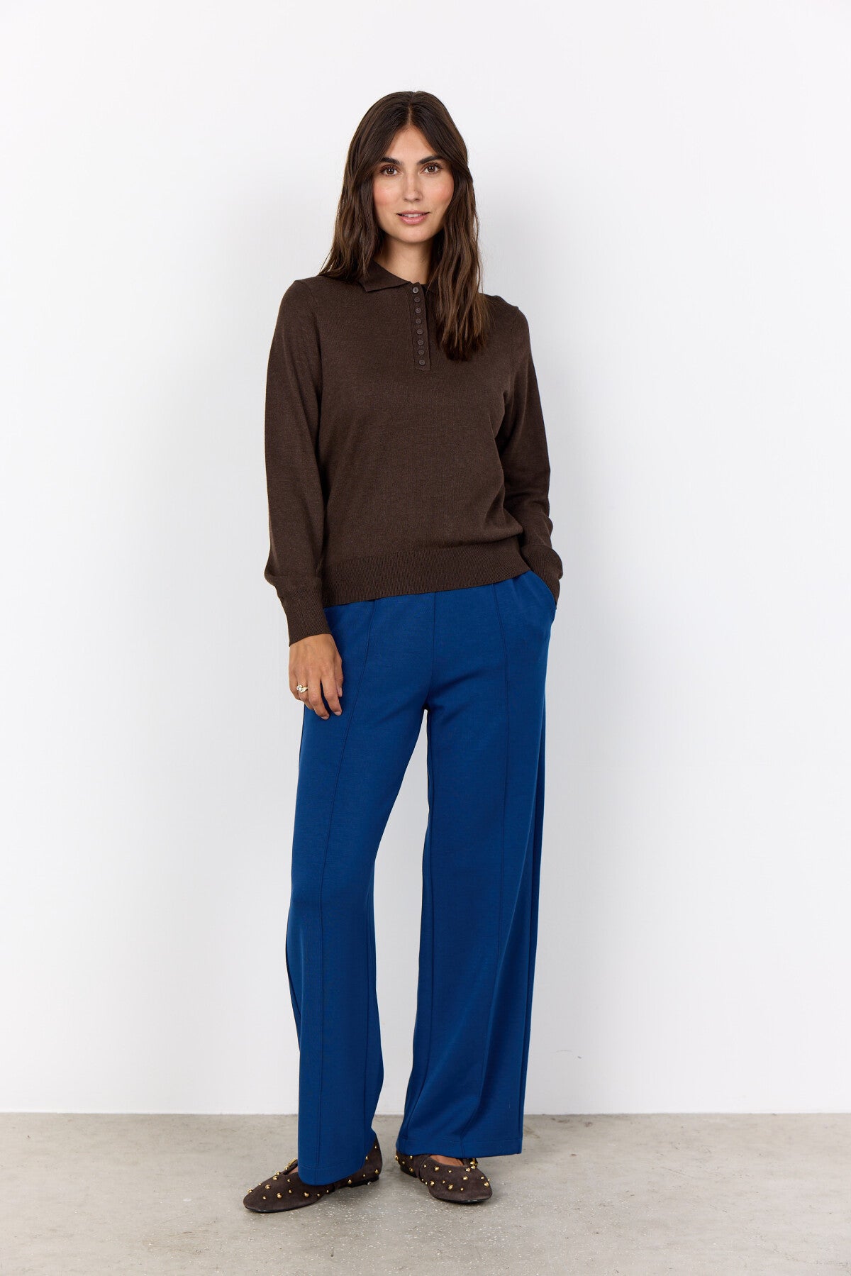SC-DOLLIE 799 Trui Donkerbruin