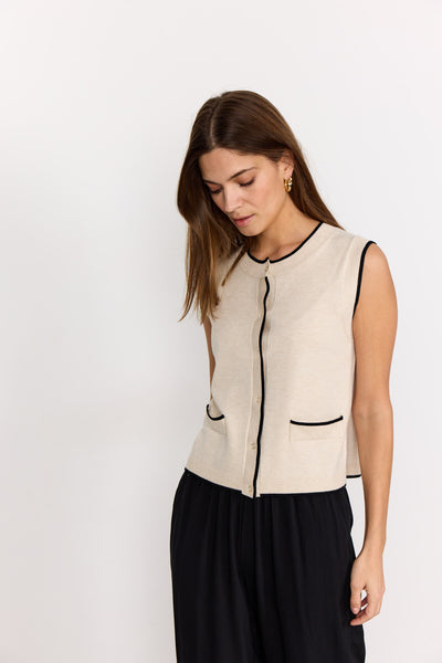 SC-DOLLIE 792 Gilet Crème