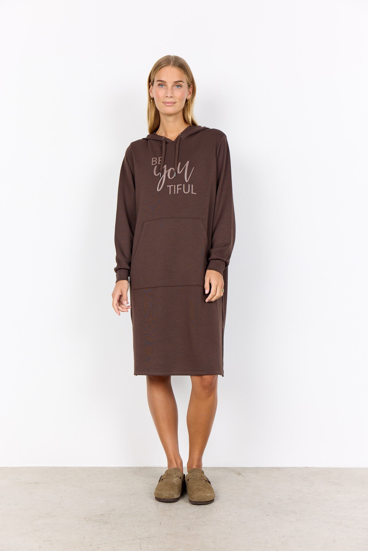 SC-BANU 259 Jurk Donkerbruin