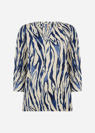 SC-FELICITY AOP 521 Blouse Donkerblauw