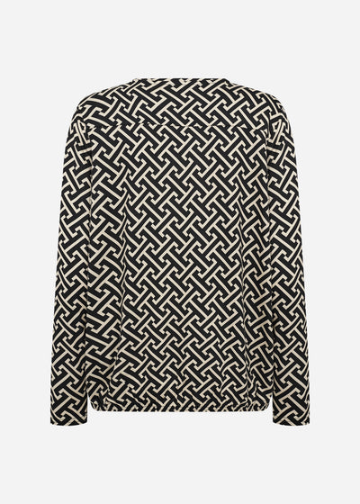SC-FELICITY AOP 520 Blouse Zwart