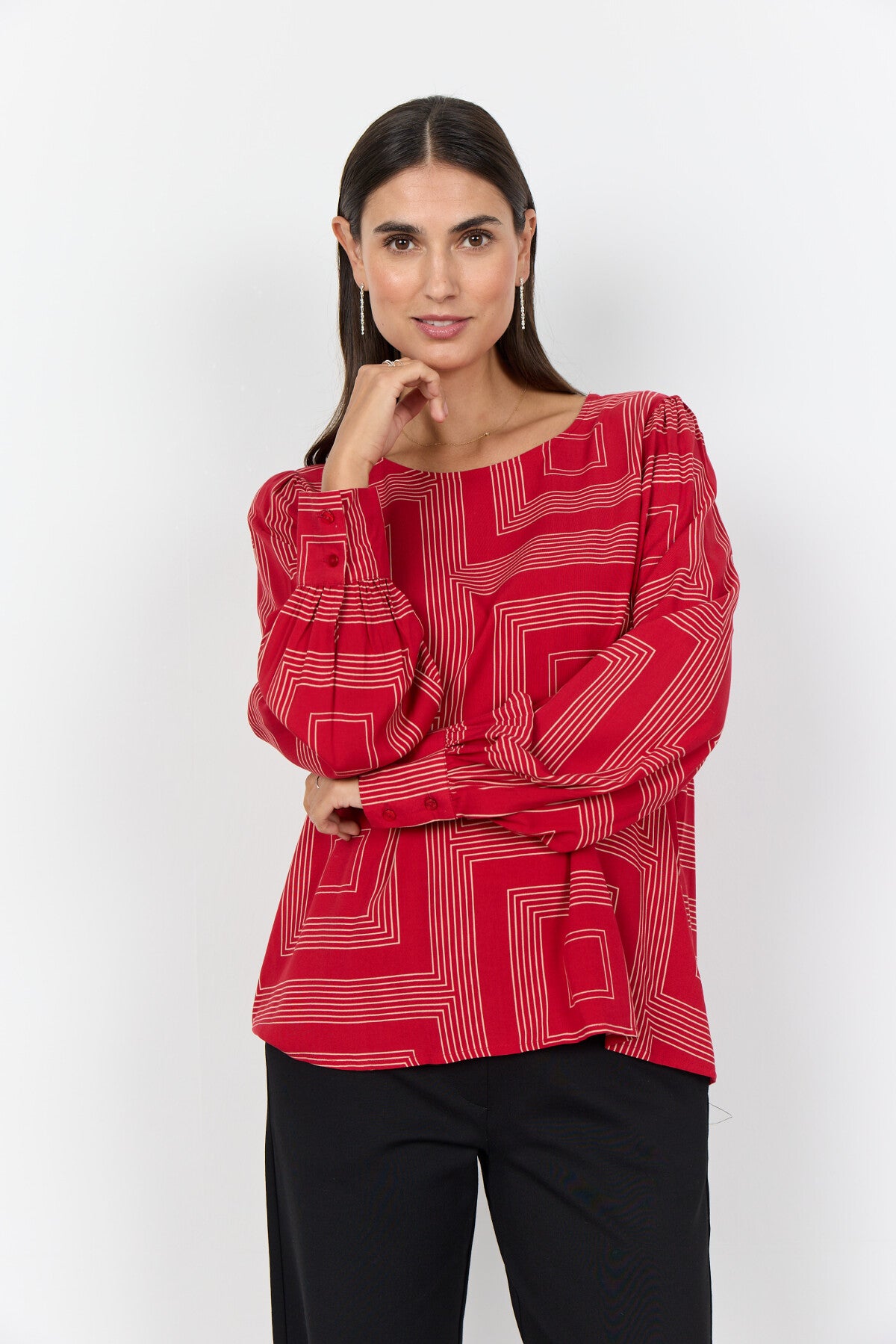 SC-ANNABEL 1 Blouse Rood