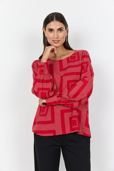 SC-ANNABEL 1 Blouse Rood