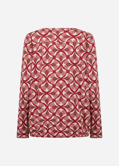 SC-FELICITY AOP 526 Blouse Rood