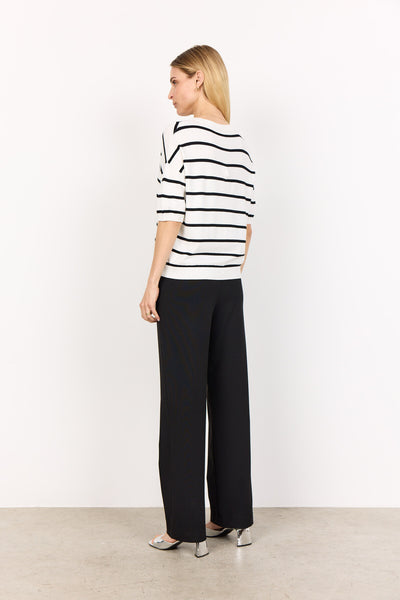 SC-DOLLIE STRIPE 794 Trui Gebroken wit