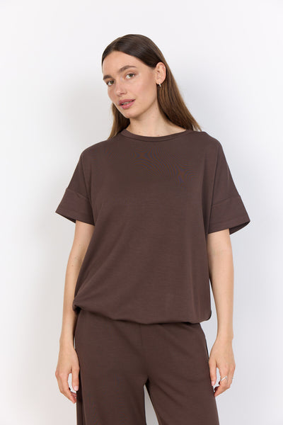 SC-BANU 184 T-shirt Donkerbruin