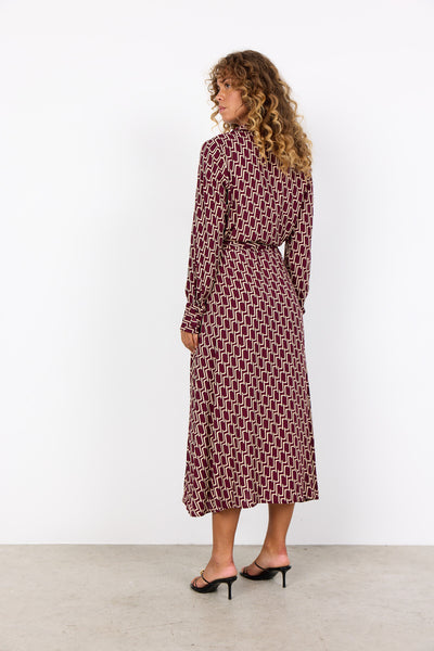 SC-VARLA 3 Jurk Bordeaux