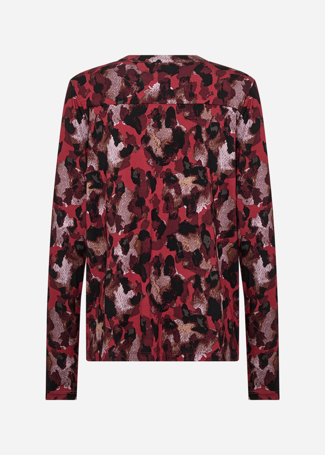 SC-MARICA AOP 341 Blouse Donkerrood
