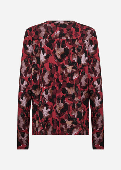 SC-MARICA AOP 341 Blouse Donkerrood