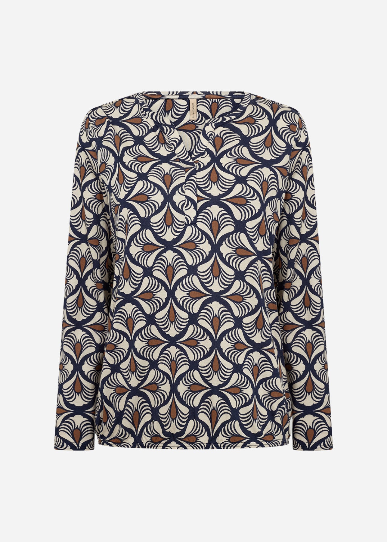 SC-FELICITY AOP 526 Blouse Donkerblauw