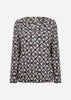 SC-FELICITY AOP 526 Blouse Donkerblauw