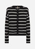 SC-DOLLIE STRIPE 795 Vest Zwart