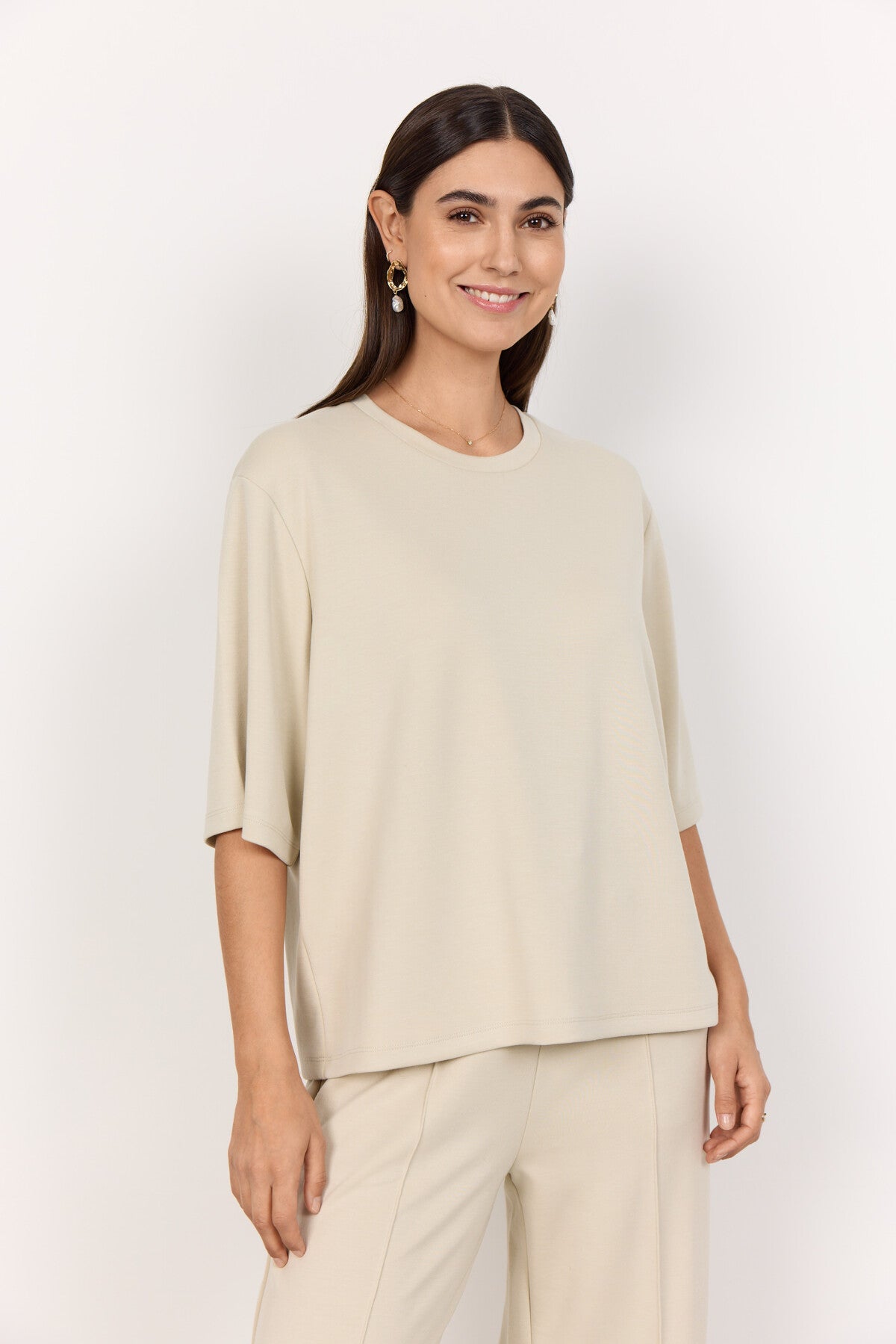 SC-BANU 231 T-shirt Licht zand