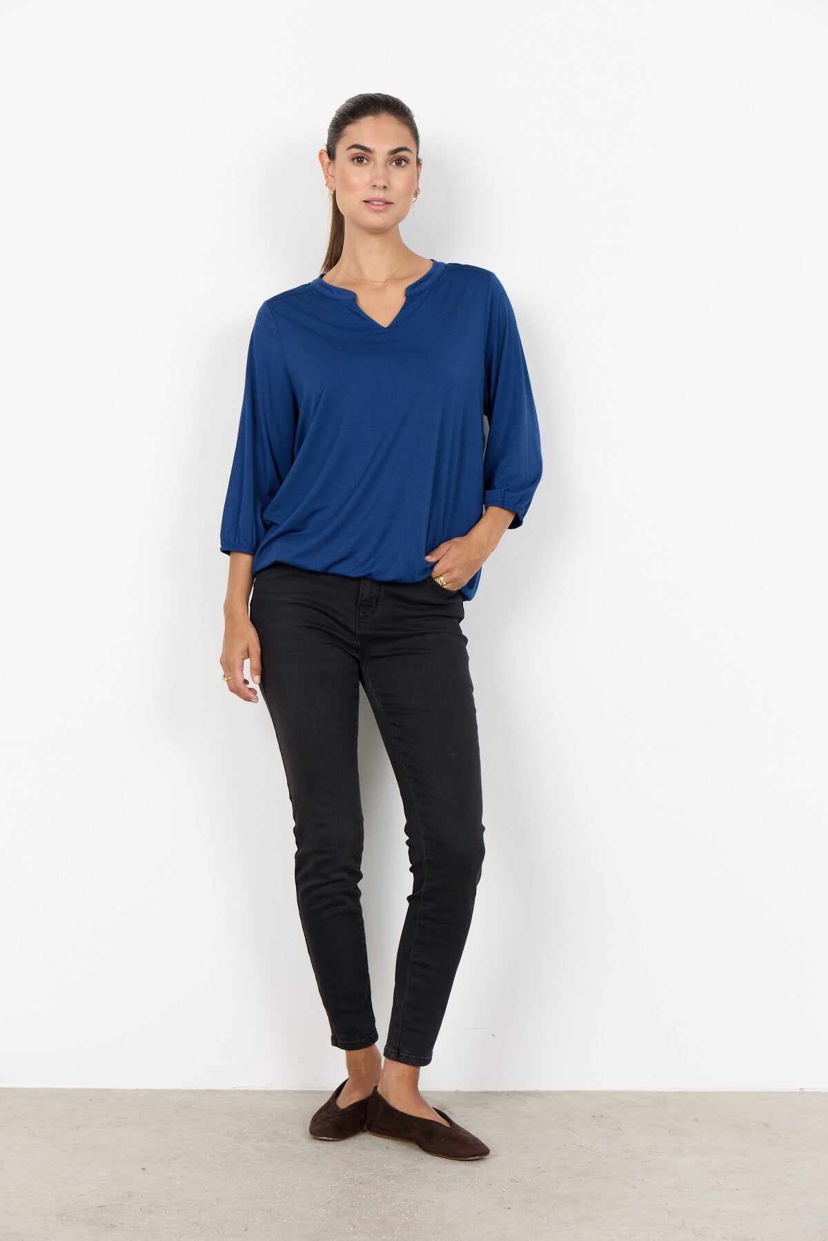 SC-MARICA 338 Blouse Donkerblauw