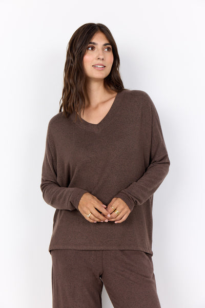 SC-BIARA 90 Blouse Donkerbruin