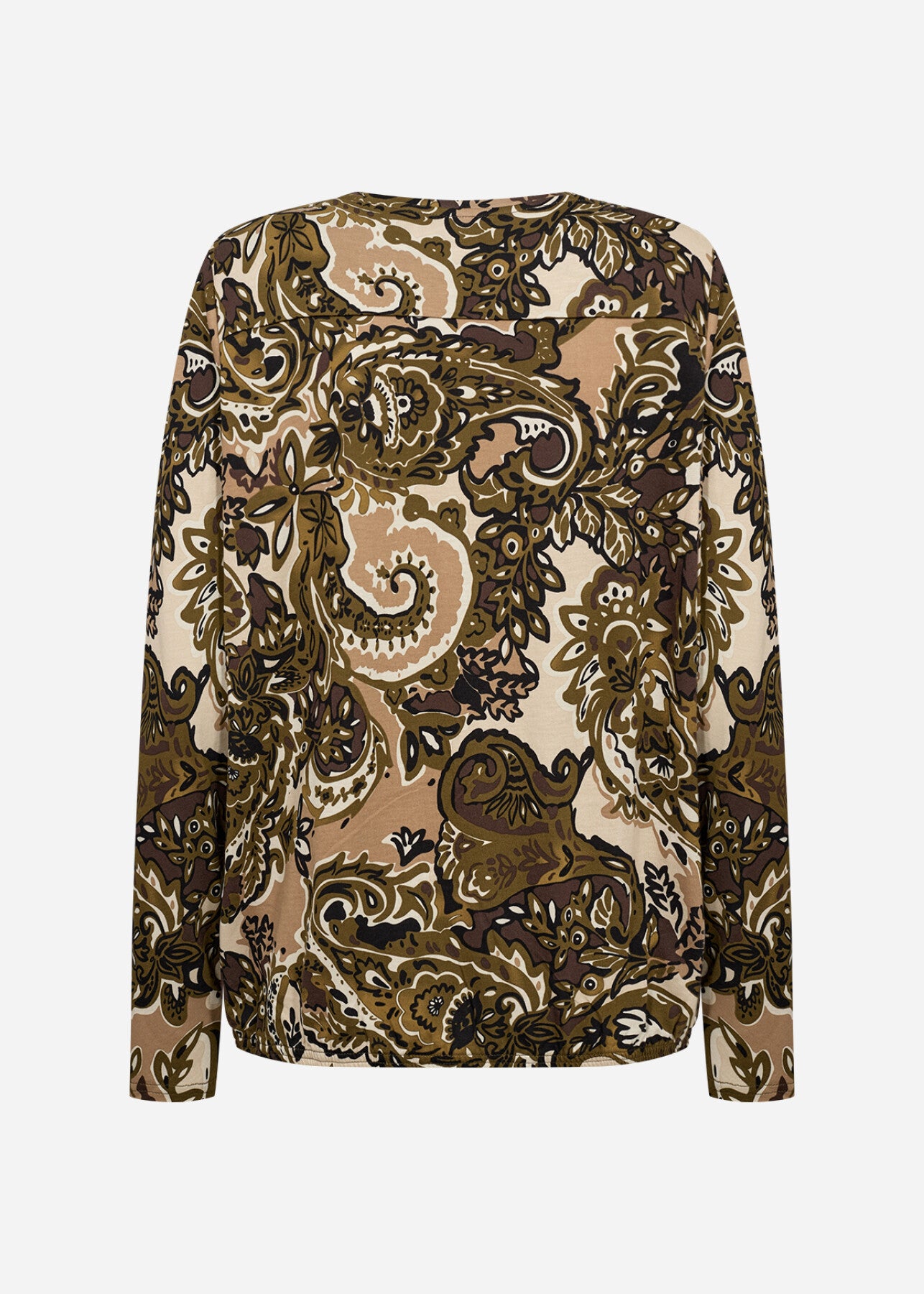 SC-FELICITY AOP 518 Blouse Donkergroen