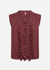 SC-DOLLIE 824 Gilet Donkerrood