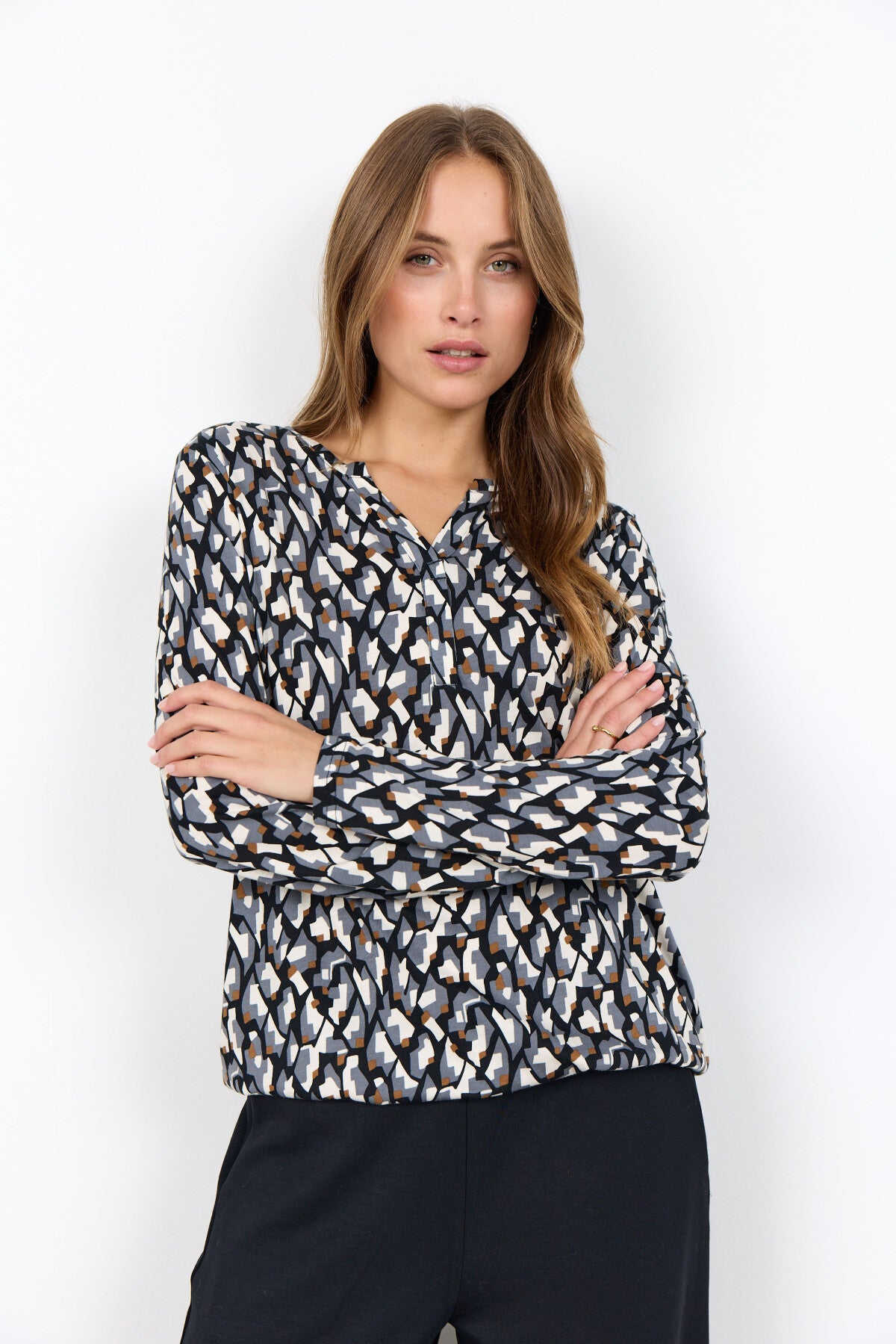 SC-FELICITY AOP 527 Blouse Zwart