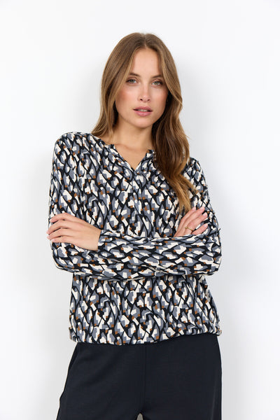SC-FELICITY AOP 527 Blouse Zwart