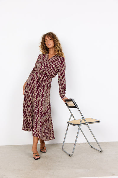 SC-VARLA 3 Jurk Bordeaux