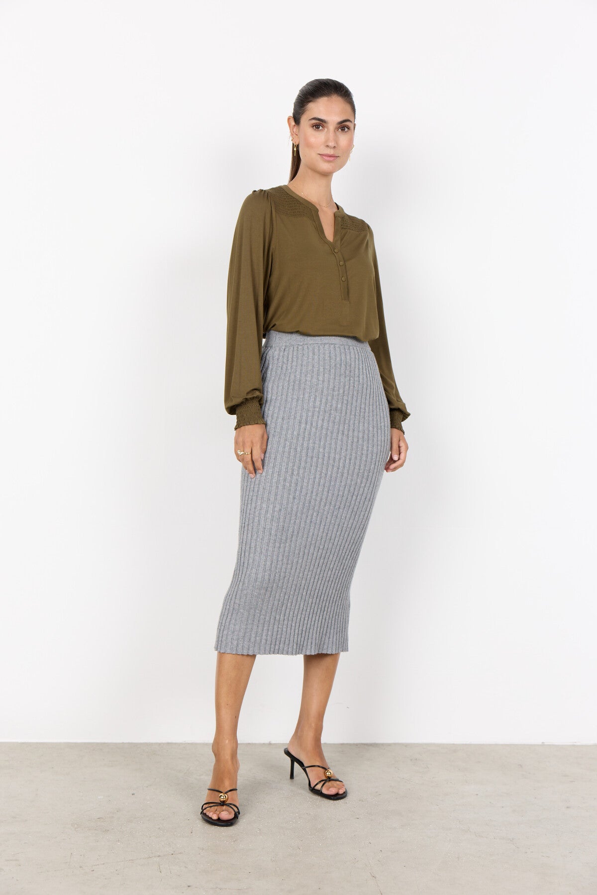 SC-MARICA 303 Blouse Donkergroen