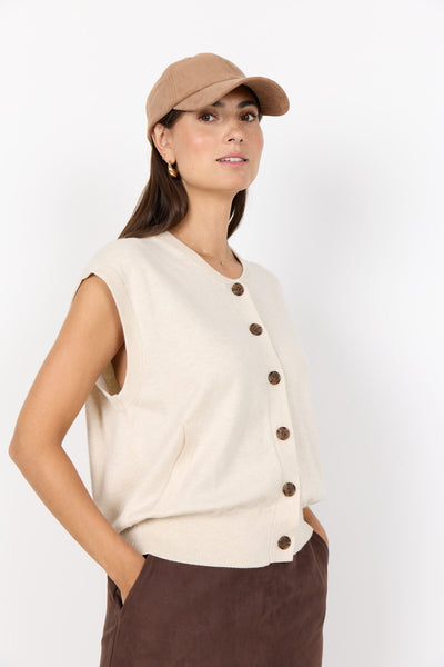 SC-DOLLIE 801 Gilet Crème