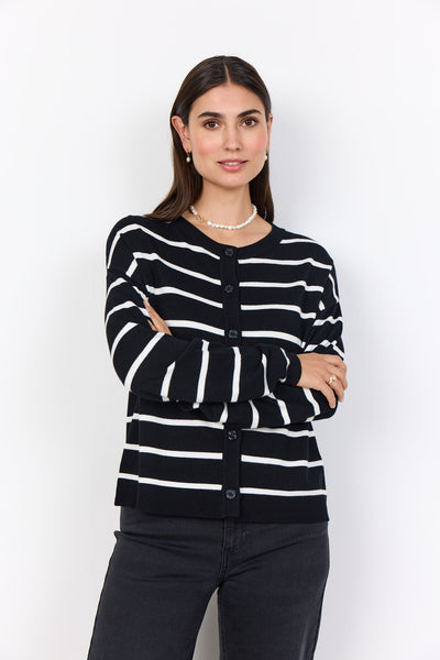 SC-DOLLIE STRIPE 795 Vest Zwart