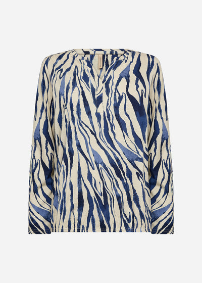 SC-FELICITY AOP 522 Blouse Donkerblauw