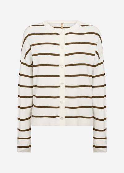SC-DOLLIE STRIPE 795 Vest Olijf