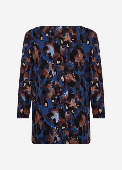SC-MARICA AOP 342 Blouse Donkerblauw