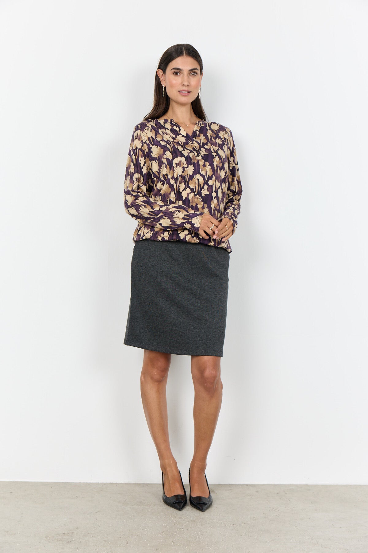 SC-FELICITY AOP 525 Blouse Paars