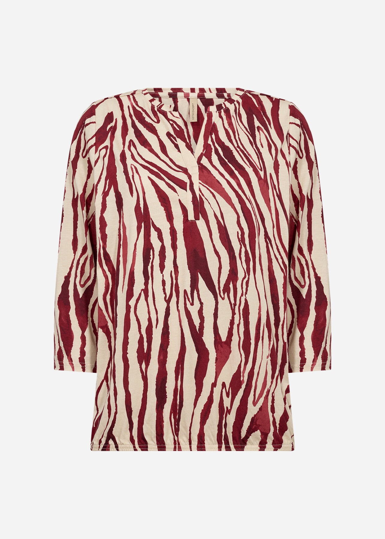 SC-FELICITY AOP 521 Blouse Donkerrood