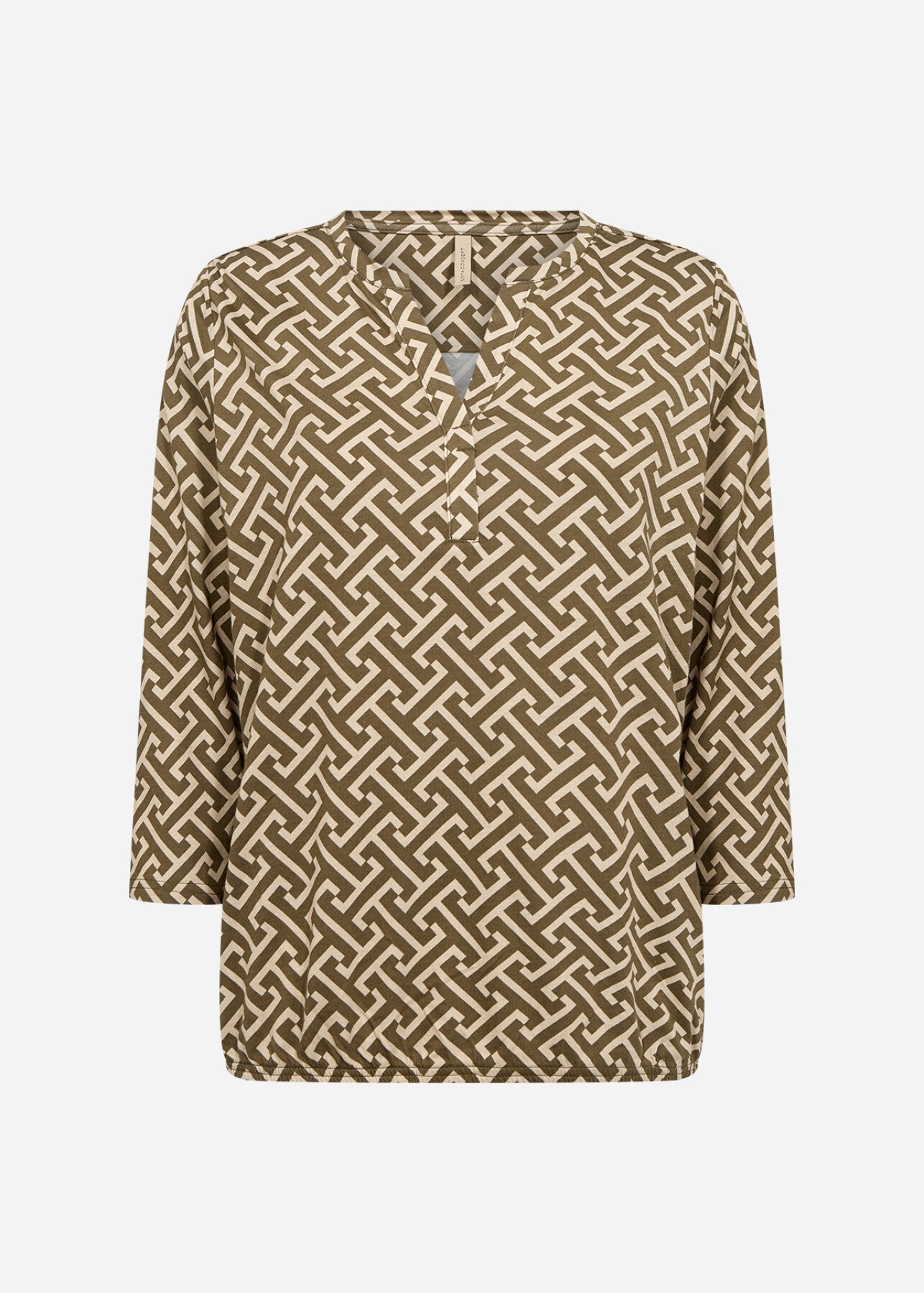 SC-FELICITY AOP 519 Blouse Donkergroen